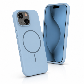 Θήκη Silicone Thin Mag case for iPhone 17 Γαλάζια