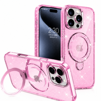 Θήκη Glitter Ring Mag Case 1,5mm MobiCase για iPhone 17 Pro Ρόζ Διαφανές Θήκη Glitter Ring Mag Case 1,5mm MobiCase για iPhone 17 Pro Ρόζ Διαφανές