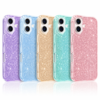 Θήκη Glitter 3in1 για iPhone 17 Pro Ρόζ Θήκη Glitter 3in1 για iPhone 17 Pro Ρόζ