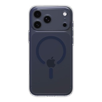 Θήκη Spigen Ultra Hybrid MagFit Back Cover Σιλικόνης / Πλαστικό 2mm Clear Βαθύ Μπλέ για iPhone 17 Pro Θήκη Spigen Ultra Hybrid MagFit Back Cover Σιλικόνης / Πλαστικό 2mm Clear Βαθύ Μπλέ για iPhone 17 Pro
