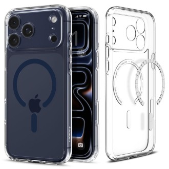 Θήκη Spigen Ultra Hybrid MagFit Back Cover Σιλικόνης / Πλαστικό 2mm Clear Βαθύ Μπλέ για iPhone 17 Pro Θήκη Spigen Ultra Hybrid MagFit Back Cover Σιλικόνης / Πλαστικό 2mm Clear Βαθύ Μπλέ για iPhone 17 Pro
