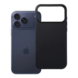 Θήκη Silicone Case Back Cover Μαύρη για IPHONE17 Pro Max