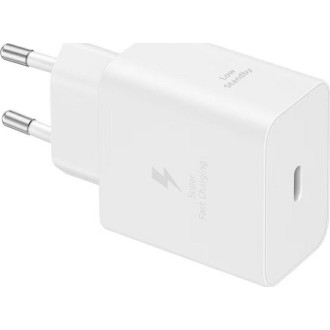Samsung Φορτιστής με Θύρα USB-C και Καλώδιο USB-C - USB-C 45W Power Delivery Λευκός (EP-T4511X) Samsung Φορτιστής με Θύρα USB-C και Καλώδιο USB-C - USB-C 45W Power Delivery Λευκός (EP-T4511X)