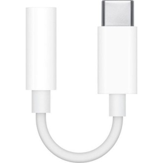 Apple Μετατροπέας 3.5mm female σε USB-C male Λευκό 1τμχ MU7E2ZM/A