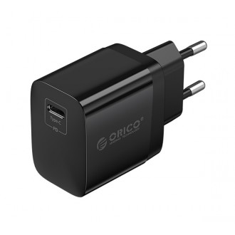 ORICO φορτιστής τοίχου PV20-C, USB-C, PD 20W, μαύρος