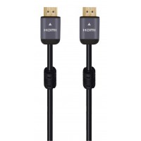 POWERTECH καλώδιο HDMI 2.0 CAB-H125, 4K 3D, copper, μαύρο, 1m