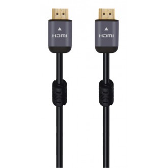 POWERTECH καλώδιο HDMI 2.0 CAB-H125, 4K 3D, copper, μαύρο, 1m