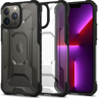 Θήκη Spigen Nitro Force Back Cover από Πλαστικό και Σιλικόνη Μαύρο ματ για iPhone 13 Pro Max χρώμα πέτρας