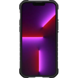 Θήκη Spigen Nitro Force Back Cover από Πλαστικό και Σιλικόνη Μαύρο ματ για iPhone 13 Pro Max χρώμα πέτρας