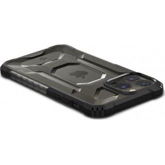 Θήκη Spigen Nitro Force Back Cover από Πλαστικό και Σιλικόνη Μαύρο ματ για iPhone 13 Pro Max χρώμα πέτρας