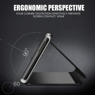 POWERTECH θήκη Clear View  για iPhone 13 Pro, μαύρη