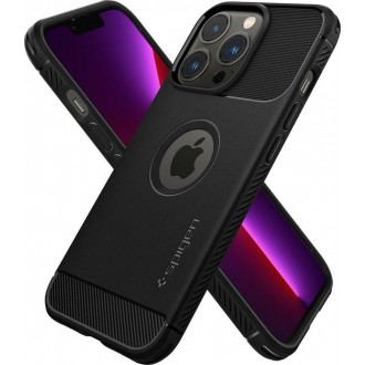 Θήκη Spigen Rugged Armor Back Cover Σιλικόνης Μαύρη iPhone 13 Pro
