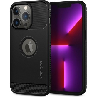 Θήκη Spigen Rugged Armor Back Cover Σιλικόνης Μαύρη iPhone 13 Pro