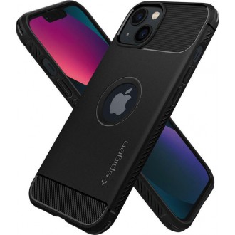 Θήκη Spigen Rugged Armor Back Cover Σιλικόνης Μαύρο για iPhone 13
