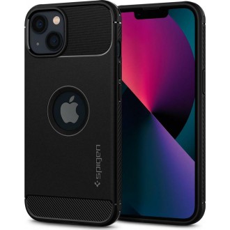 Θήκη Spigen Rugged Armor Back Cover Σιλικόνης Μαύρο για iPhone 13