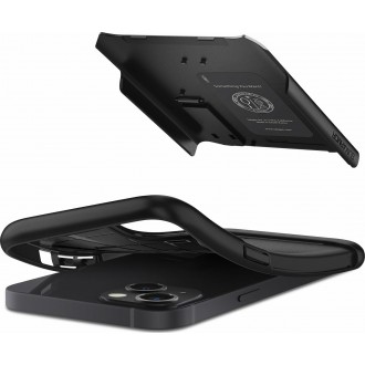 Θήκη Spigen Slim Armor Back Cover από Πλαστικό και Σιλικόνη Ανθεκτική Μαύρη iPhone 13
