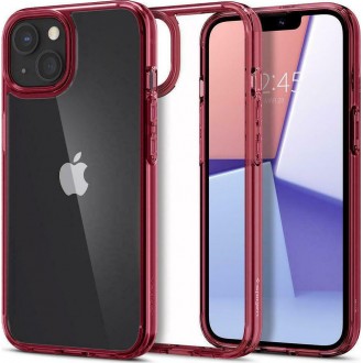 Θήκη Spigen Ultra Hybrid Back Cover Σιλικόνης Κόκκινη για iPhone 13 mini