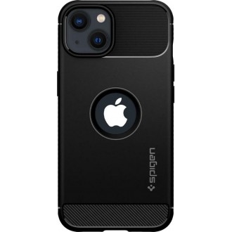 Θήκη Spigen Rugged Armor Back Cover Σιλικόνης Μαύρη iPhone 13 mini