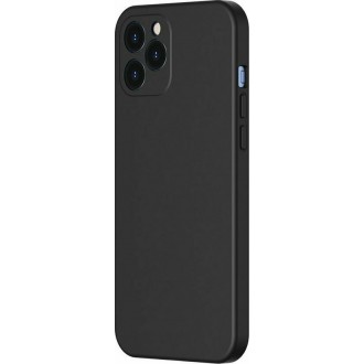 Θήκη Baseus Liquid Silica Gel Back Cover Σιλικόνης μαύρη για iPhone 12 Pro Max
