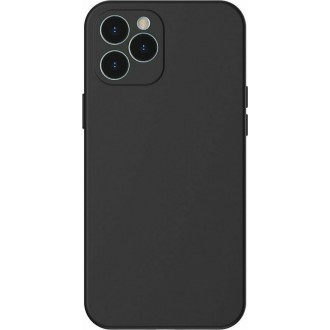 Θήκη Baseus Liquid Silica Gel Back Cover Σιλικόνης μαύρη για iPhone 12 Pro Max