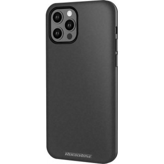 Θήκη Rockrose Pebble Back Cover Σιλικόνης Μαύρη για Apple iPhone 12 Pro Max