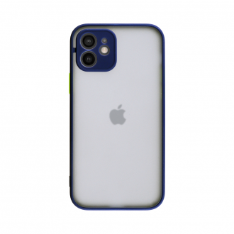 LIME ΘΗΚΗ IPHONE 12 6.1" HARDSHELL FUSION FULL CAMERA PROTECTION BLUE WITH YELLOW KEYS LIME ΘΗΚΗ IPHONE 12 6.1" HARDSHELL FUSION FULL CAMERA PROTECTION BLUE WITH YELLOW KEYS