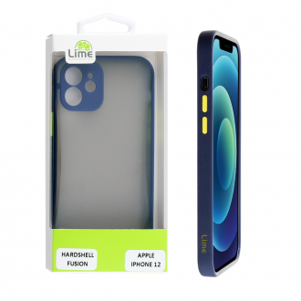 LIME ΘΗΚΗ IPHONE 12 6.1" HARDSHELL FUSION FULL CAMERA PROTECTION BLUE WITH YELLOW KEYS LIME ΘΗΚΗ IPHONE 12 6.1" HARDSHELL FUSION FULL CAMERA PROTECTION BLUE WITH YELLOW KEYS