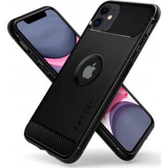 Θήκη Spigen Rugged Armor Back Cover Σιλικόνης μαύρη για Apple iPhone 11