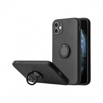 ΘΗΚΗ ΣΙΛΙΚΟΝΗΣ FINGER RING ΜΑΥΡΗ ΓΙΑ APPLE iPhone 11