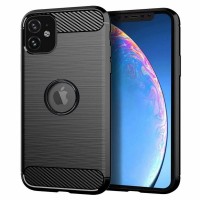 Θήκη CARBON για IPHONE 11 μαύρη με τρύπα