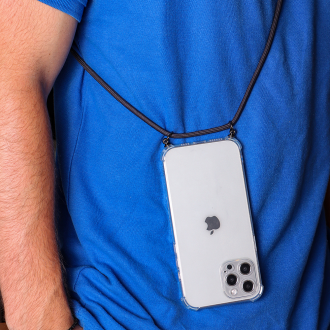 IDOL 1991 ΘΗΚΗ IPHONE 11 6.1" ANTISHOCK AIR TPU WITH STRAP FULL CAMERA PROTECTION ΔΙΑΦΑΝΗ