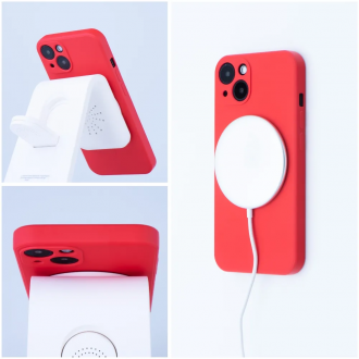 Θήκη Silicone Mag Cover για IPHONE 11κόκκινη