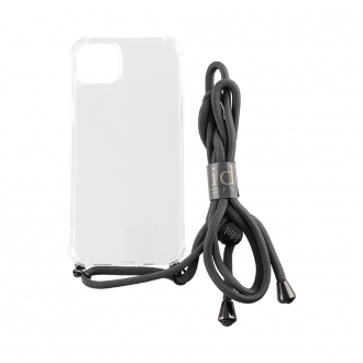 IDOL 1991 ΘΗΚΗ IPHONE 14 PLUS 6.7" ANTISHOCK AIR TPU WITH STRAP CAMERA GUARD ΔΙΑΦΑΝΗ