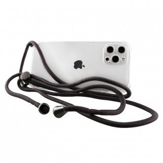 IDOL 1991 ΘΗΚΗ IPHONE 14 PLUS 6.7" ANTISHOCK AIR TPU WITH STRAP CAMERA GUARD ΔΙΑΦΑΝΗ