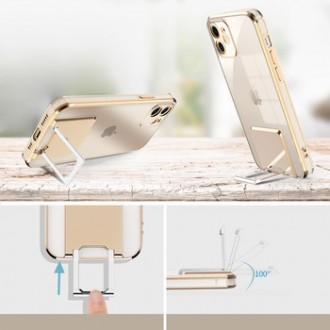 ΘΗΚΗ KICKSTAND LUXURY ΓΙΑ IPHONE X/XS ΧΡΥΣΗ
