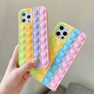 ΘΗΚΗ ΤΗΛΕΦΩΝΟΥ POP IT SENSORY PUSH POP BUBBLE ΓΙΑ IPHONE X/XS ΜΩΒ ΜΠΛΕ ΚΙΤΡΙΝΟ ΠΡΑΣΙΝΟ