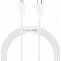 BASEUS CABLE USB TYPE-C TO LIGHTNING CATLYS-B02, 20W, 1.5M, WHITE
