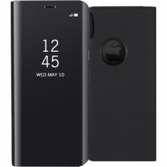 ΘΗΚΗ BOOK STYLE CLEAR VIEW ΓΙΑ APPLE iPhone XS Max ΜΑΥΡΗ