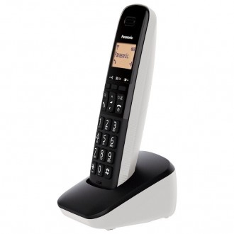 Ασύρματο Ψηφιακό Τηλέφωνο Panasonic KX-TGB610GRW Μαύρο - Λευκό με Πλήκτρο Αποκλεισμού Κλήσεων