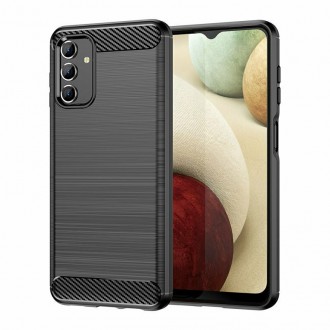 ΘΗΚΗ ΣΙΛΙΚΟΝΗΣ CARBON ΓΙΑ SAMSUNG A136B Galaxy A13 5G / A04s ΜΑΥΡΗ