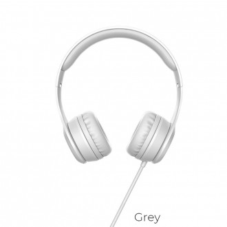 Headphones HOCO W21 WIRED 1.2m Grey