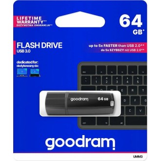 GoodRAM UMM3 64GB USB 3.0 Stick Μαύρο