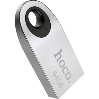 Hoco UD9 Insightful 64GB USB 2.0 Stick Ασημί