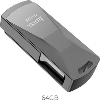 Hoco UD5 Wisdom 64GB USB 3.0 Stick Γκρι