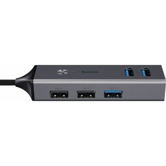Baseus Cube USB 3.0 Hub 3 Θυρών με σύνδεση USB-C Γκρι