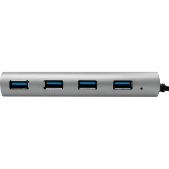 LogiLink USB 3.0 Hub 4 Θυρών με σύνδεση USB-A Ασημί