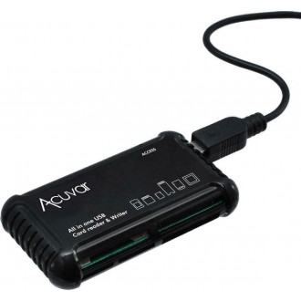 Acuvar Card Reader USB 2.0 για SD/microSD/MemoryStick/CompactFlash/xD