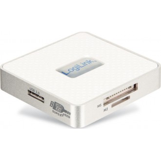 LogiLink Card Reader USB 3.0 για SD/microSD/MemoryStick/CompactFlash/xD Λευκό