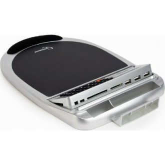 Gembird USB Combo Mouse Pad Medium 322mm με Στήριγμα καρπού Γκρι