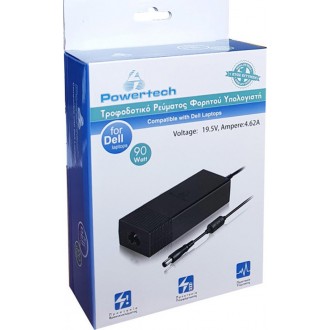 Powertech Φορτιστής Laptop 90W 19.5V 4.62A για Dell χωρίς Καλώδιο Τροφοδοσίας Powertech Φορτιστής Laptop 90W 19.5V 4.62A για Dell χωρίς Καλώδιο Τροφοδοσίας